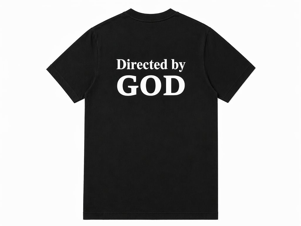 Directed by God T-shirt - Black