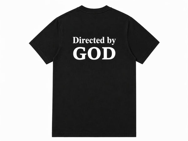 Directed by God T-shirt - Black