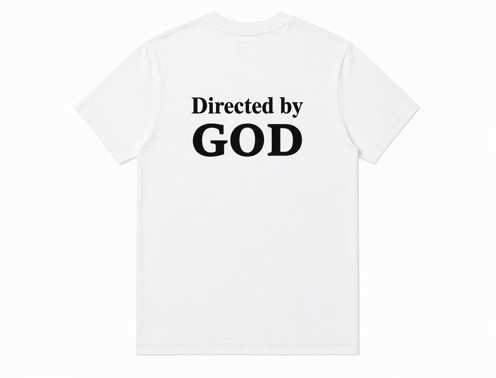 Directed by God T-shirt - White