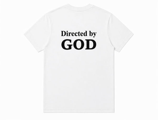 Directed by God T-shirt - White